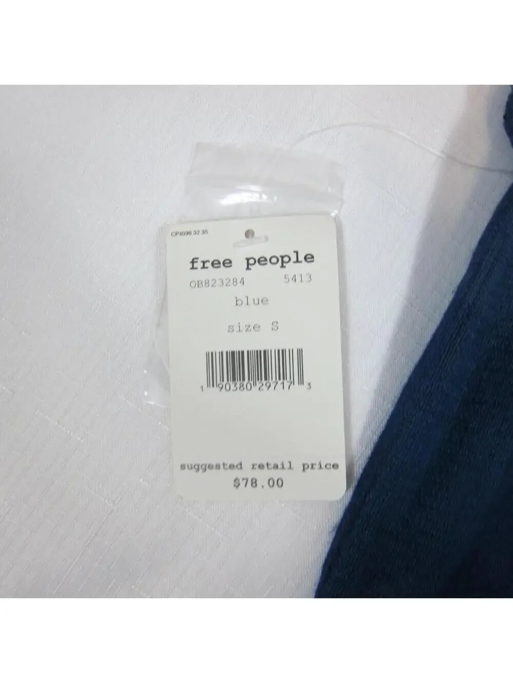 NWT Free People Blue Plaid Tank Top Small Ombre Gingham Sleeveless Button Blouse